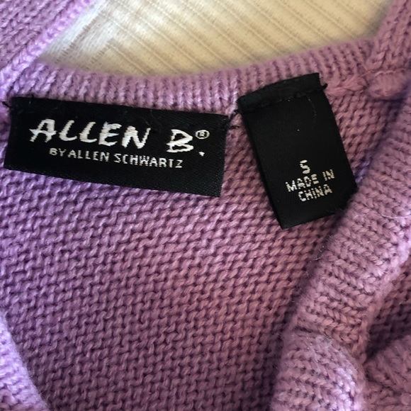 Allen B Lavender Sweater with Caged Back Detail - Picture 2 of 7